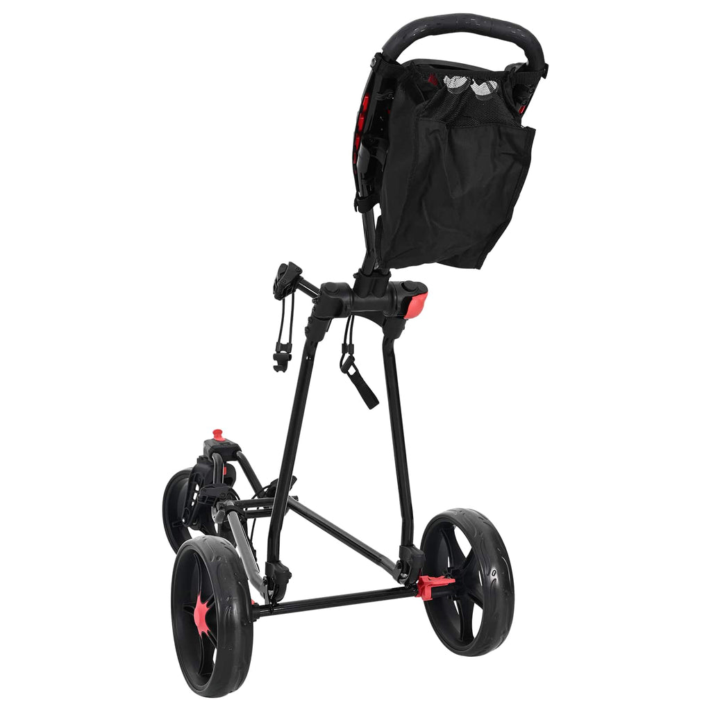 Golf-Dolly Schwarz 110 x 60 x 132 cm Eisen