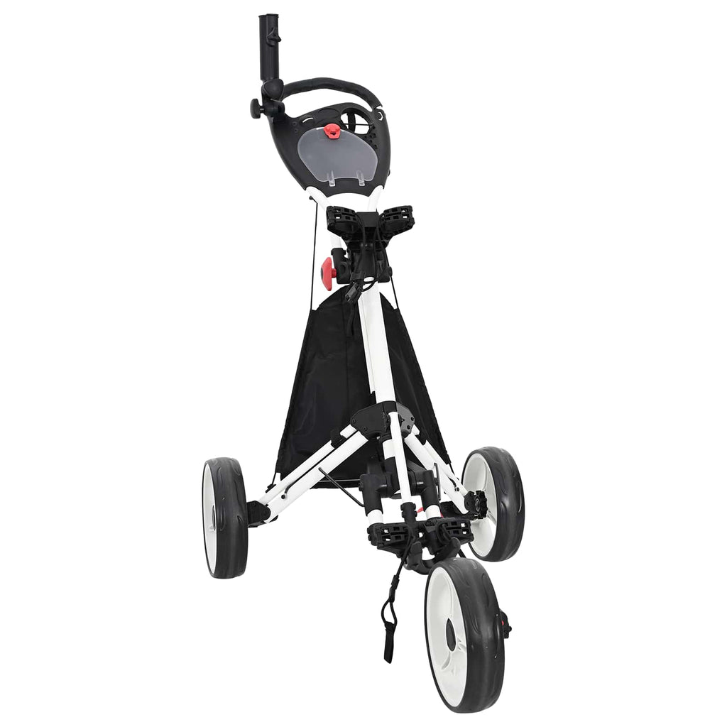 Golf-Dolly Schwarz und Weiß 100 x 69 x 114 cm Aluminium