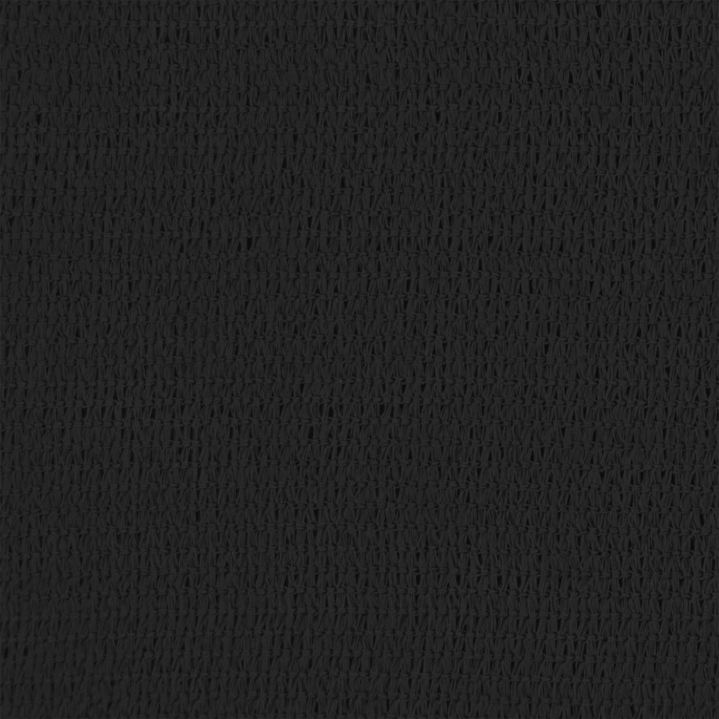 Balkonsichtschutz Schwarz 90 x 800 cm HDPE und Aluminium