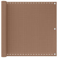 Balkonsichtschutz Taupe 90 x 700 cm HDPE und Aluminium