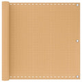 Balkonsichtschutz Sand 90 x 800 cm HDPE und Aluminium