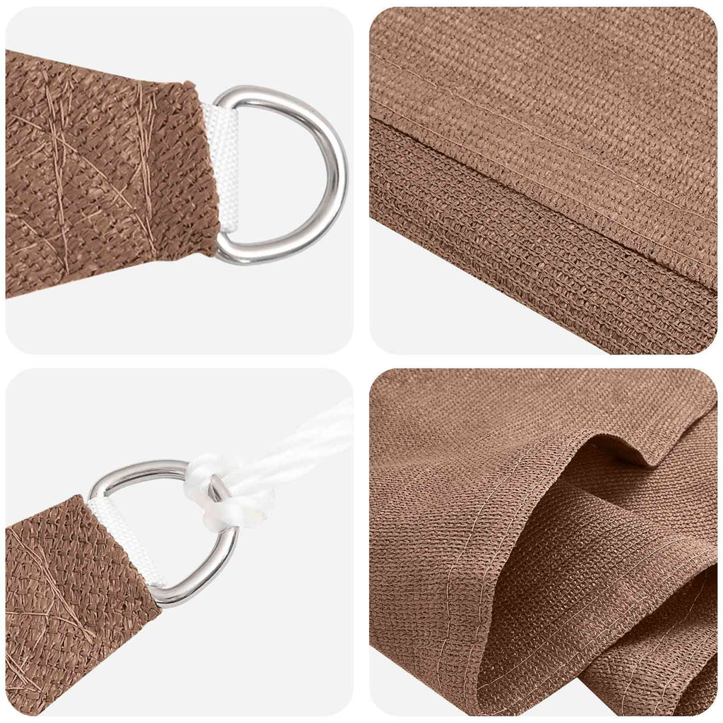 Sonnensegel Taupe 2 x 2 x 2 m HDPE