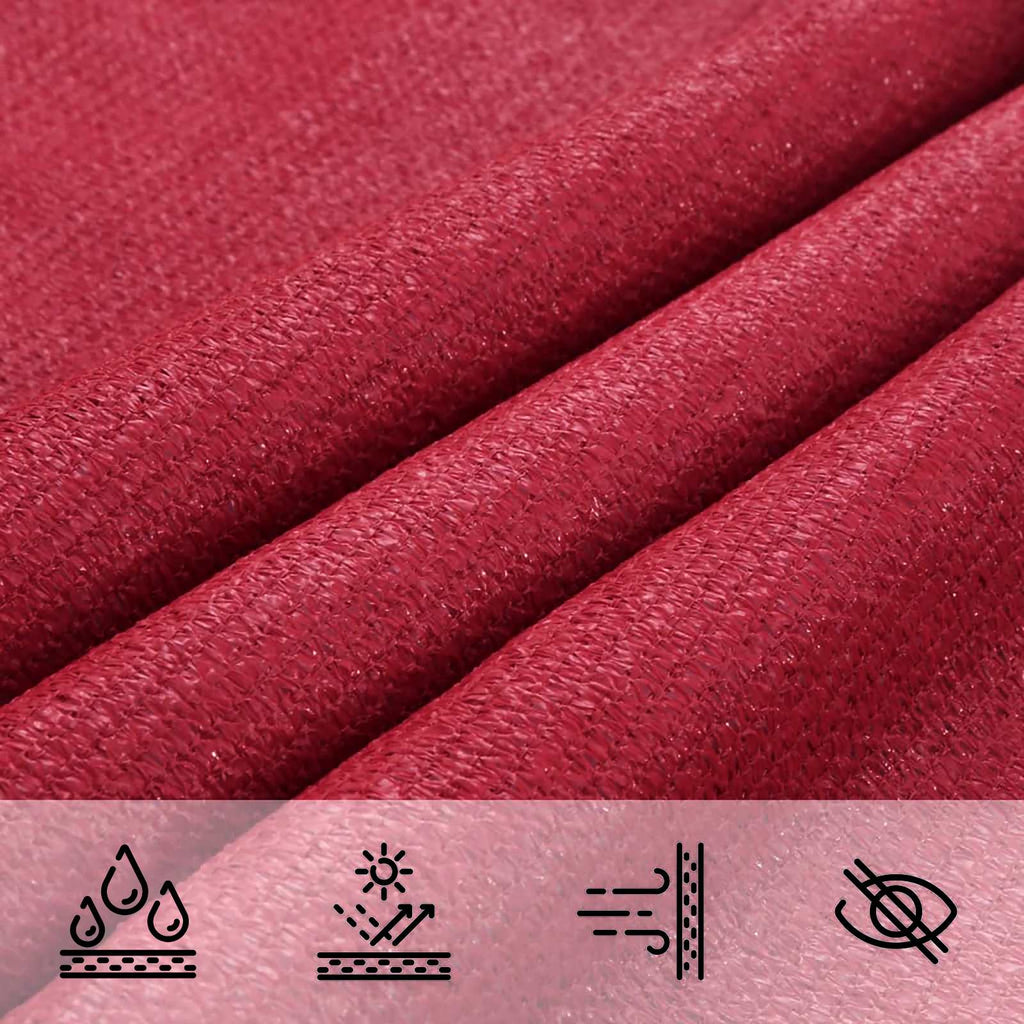 Sonnensegel Rot 2,5 x 6 m HDPE