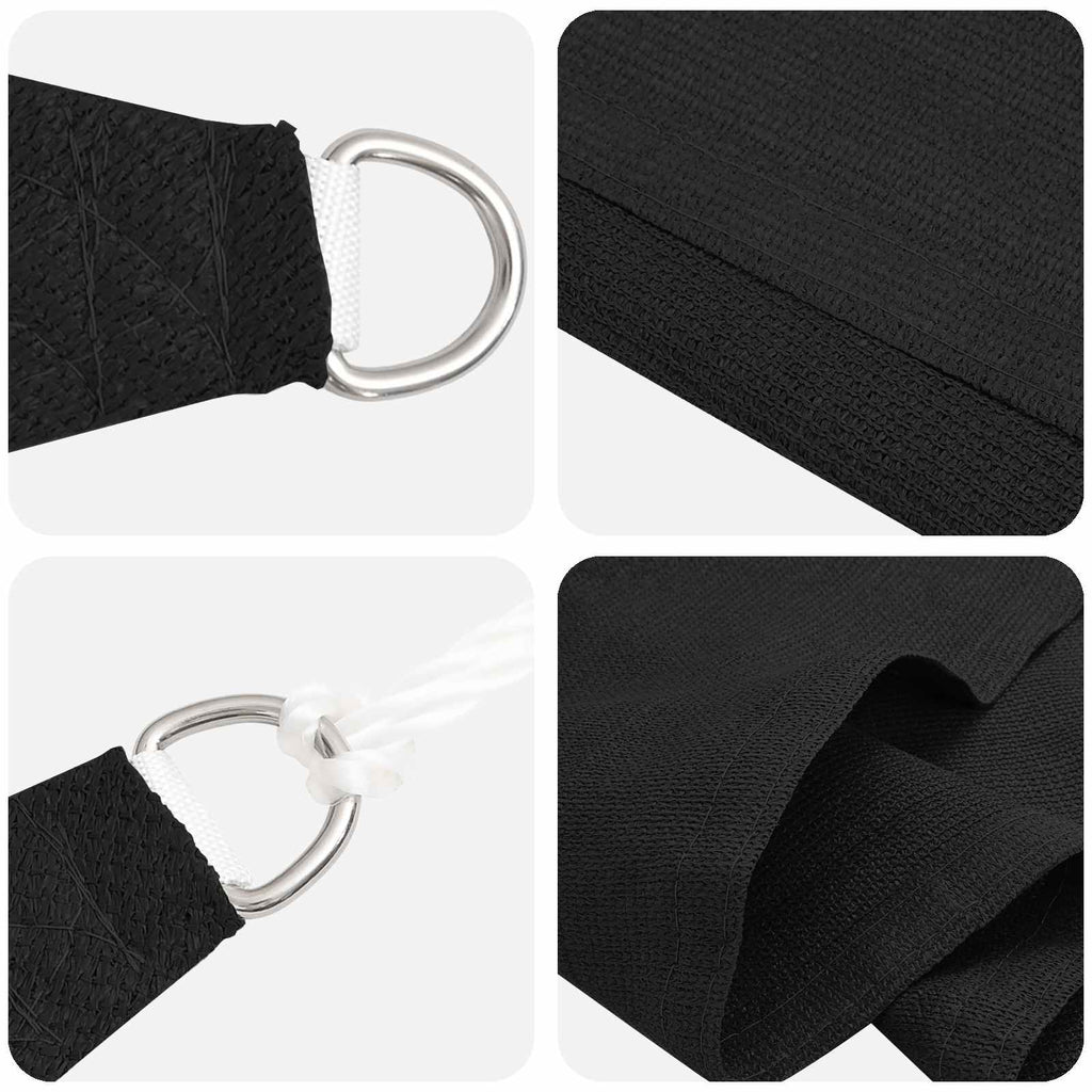 Sonnensegel Schwarz 2 x 6 m HDPE