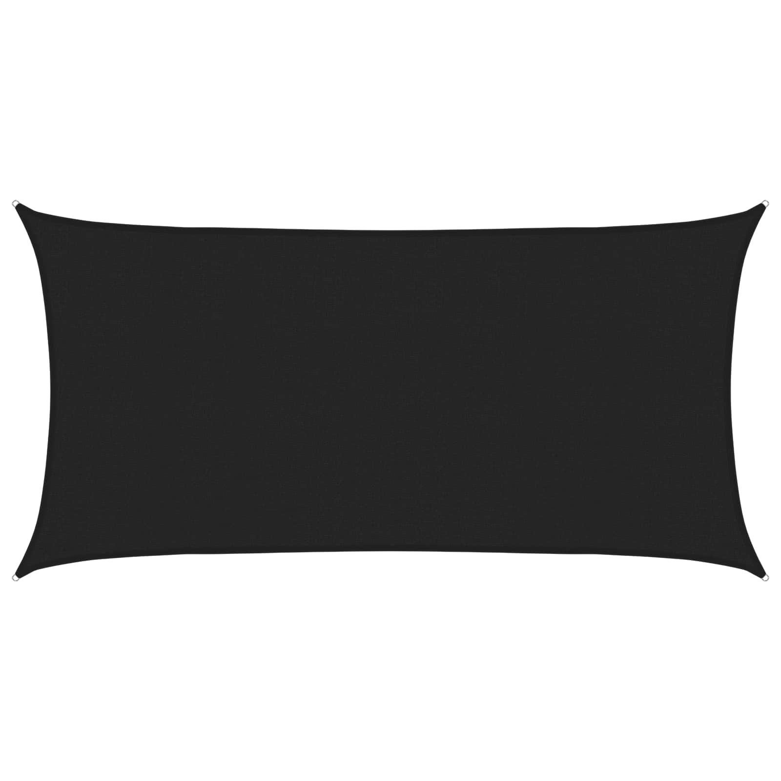 Sonnensegel Schwarz 2,5 x 6 m HDPE