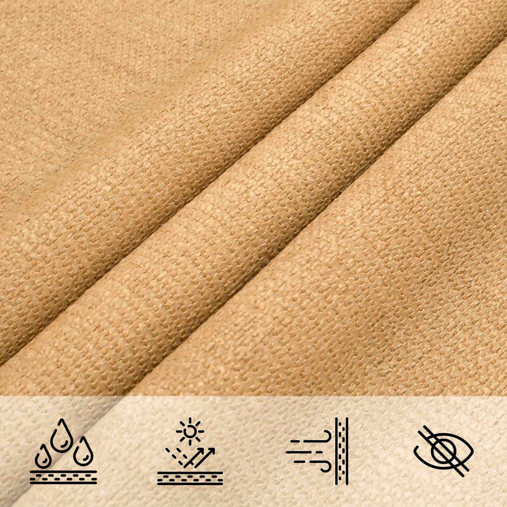 Sonnensegel Sand 7 x 5 x 5 m HDPE
