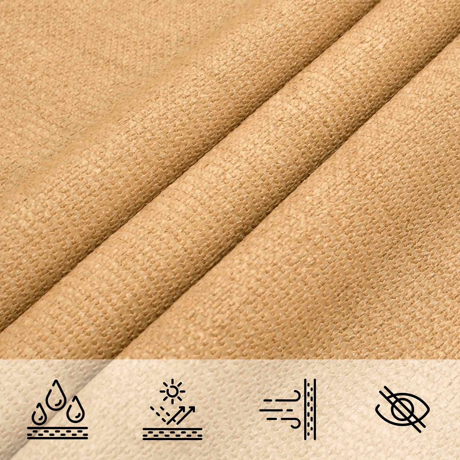 Sonnensegel Sand 7 x 5 x 5 m HDPE