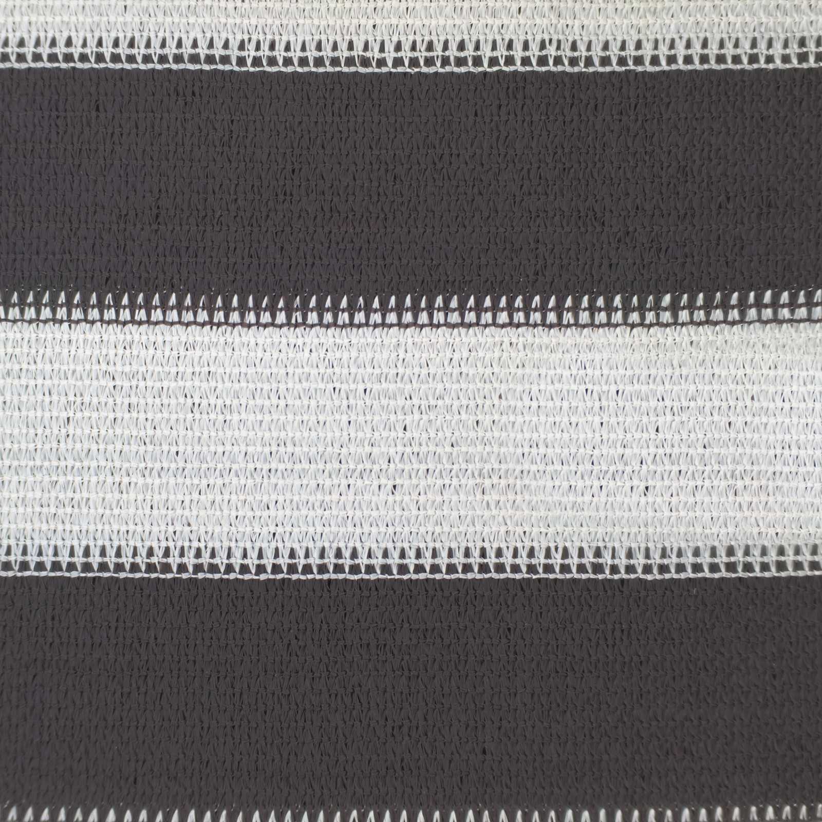 Sonnensegel Anthrazit und Weiß 4 x 4 m HDPE