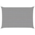 Sonnensegel Anthrazit und Weiß 4 x 7 m HDPE