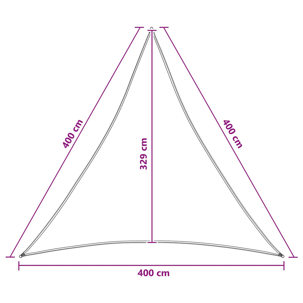 Sonnensegel 4 x 4 x 4 m HDPE