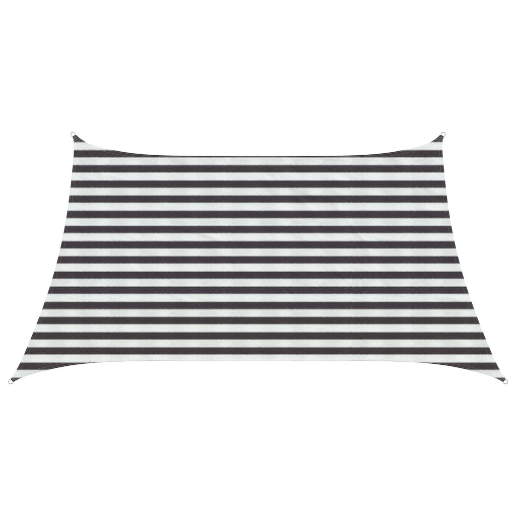 Sonnensegel Anthrazit und Weiß 3 / 4 x 2 m HDPE