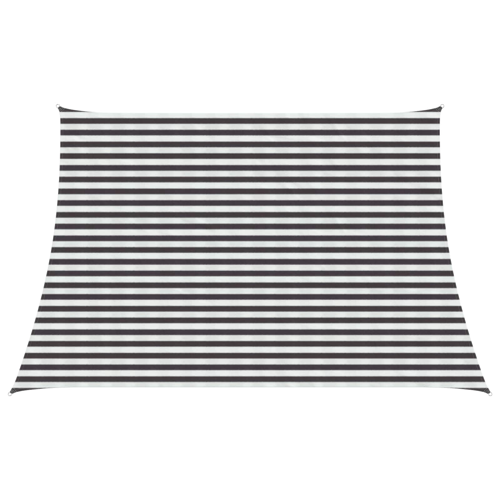 Sonnensegel Anthrazit und Weiß 3 / 4 x 3 m HDPE