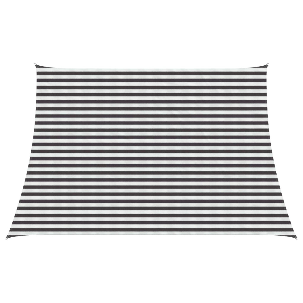 Sonnensegel Anthrazit und Weiß 4 / 5 x 3 m HDPE