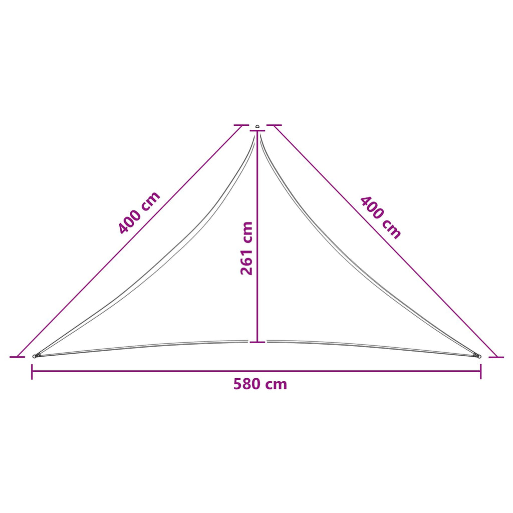Sonnensegel 4 x 4 x 5,8 m HDPE