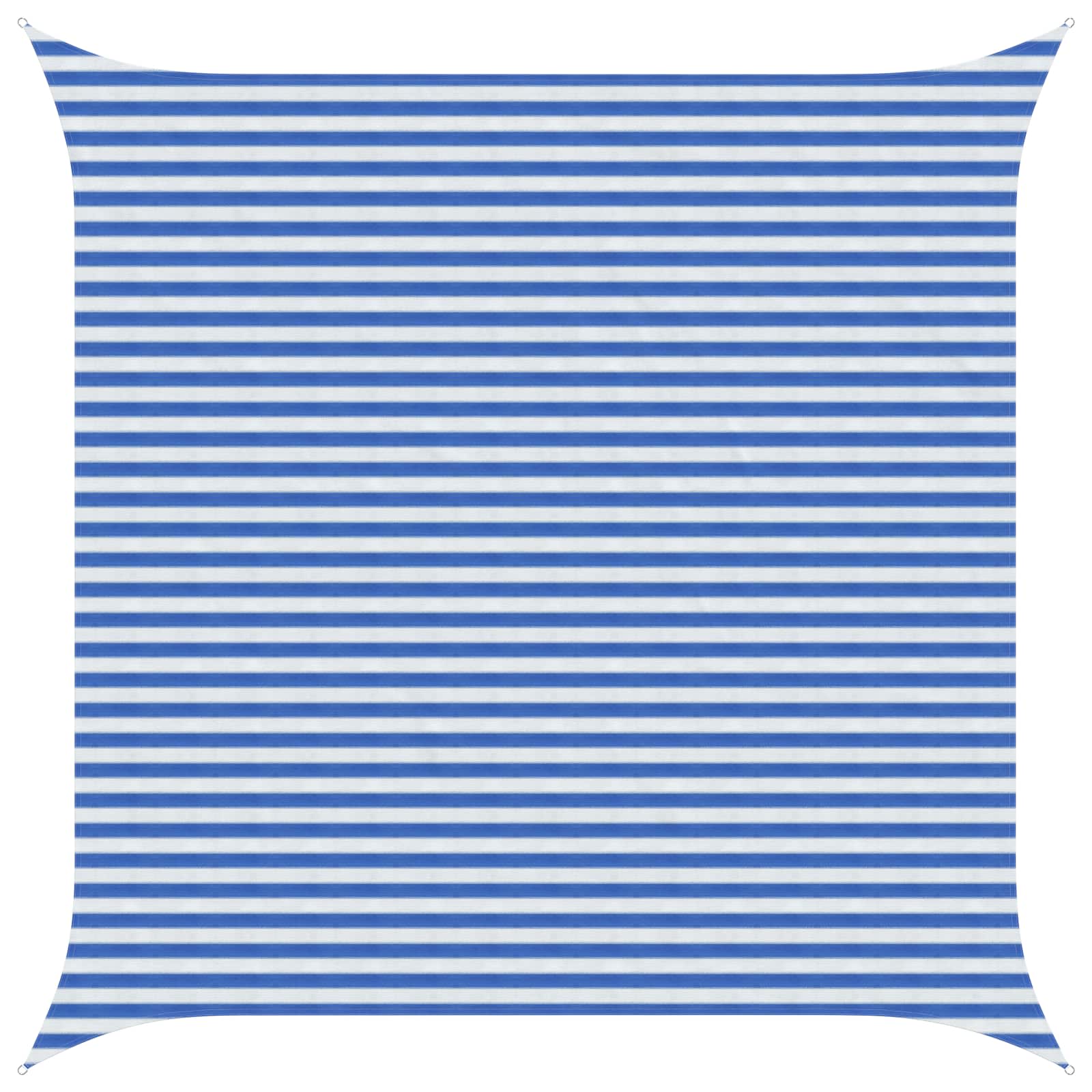 Sonnensegel Blau und Weiß 4 x 4 m HDPE