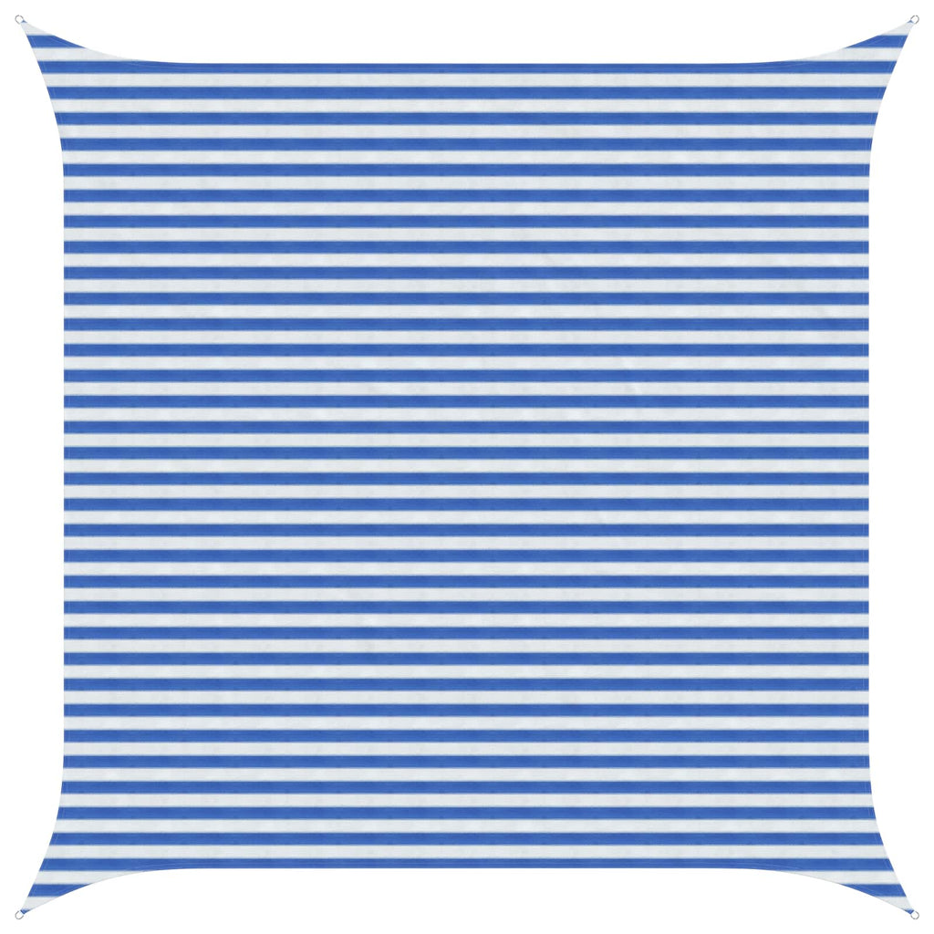 Sonnensegel Blau und Weiß 4,5 x 4,5 m HDPE