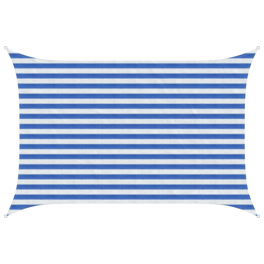 Sonnensegel Blau und Weiß 2 x 3 m HDPE