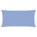 Sonnensegel Blau und Weiß 2,5 x 4,5 m HDPE