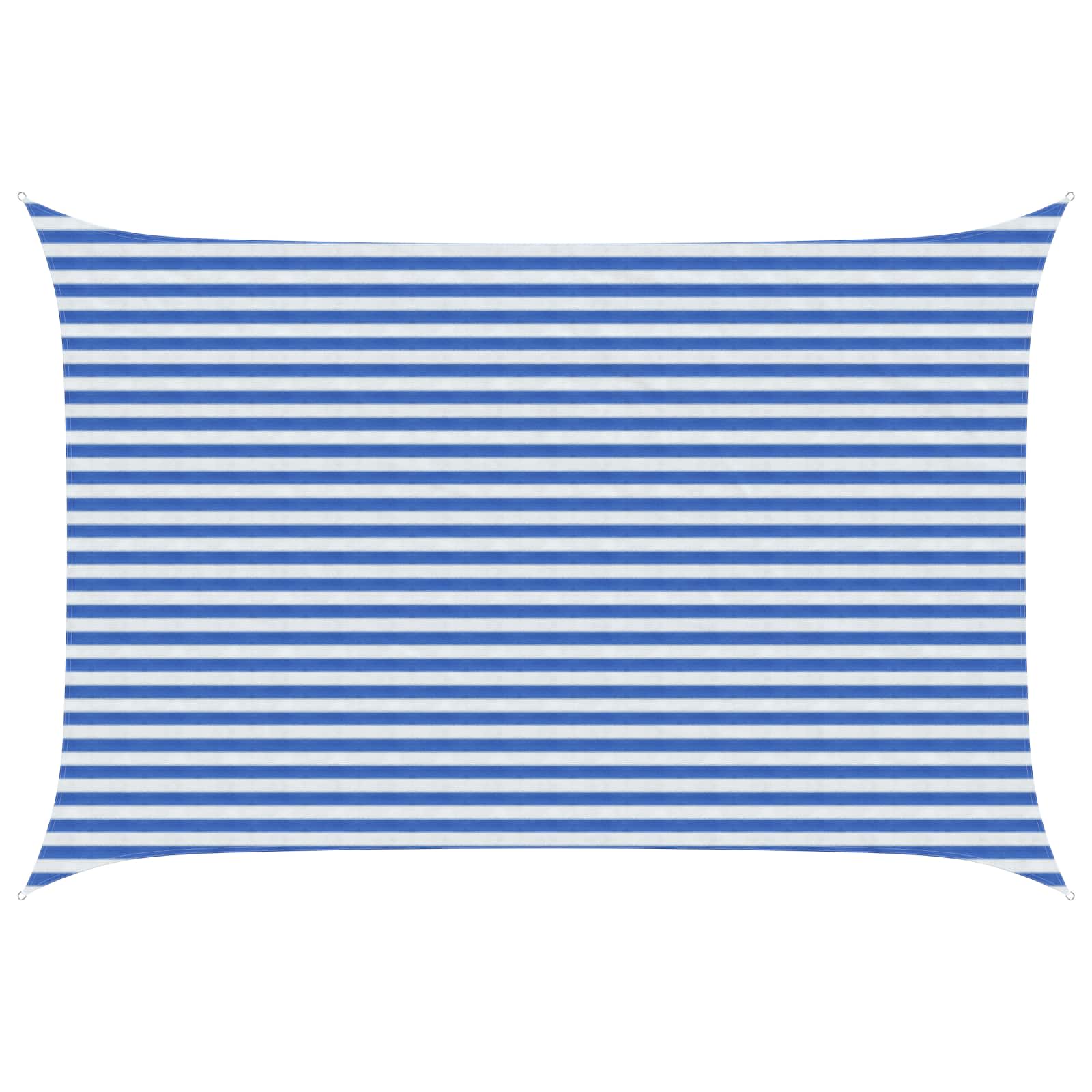 Sonnensegel Blau und Weiß 3 x 4,5 m HDPE