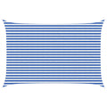 Sonnensegel Blau und Weiß 3 x 5 m HDPE