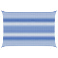 Sonnensegel Blau und Weiß 4 x 6 m HDPE