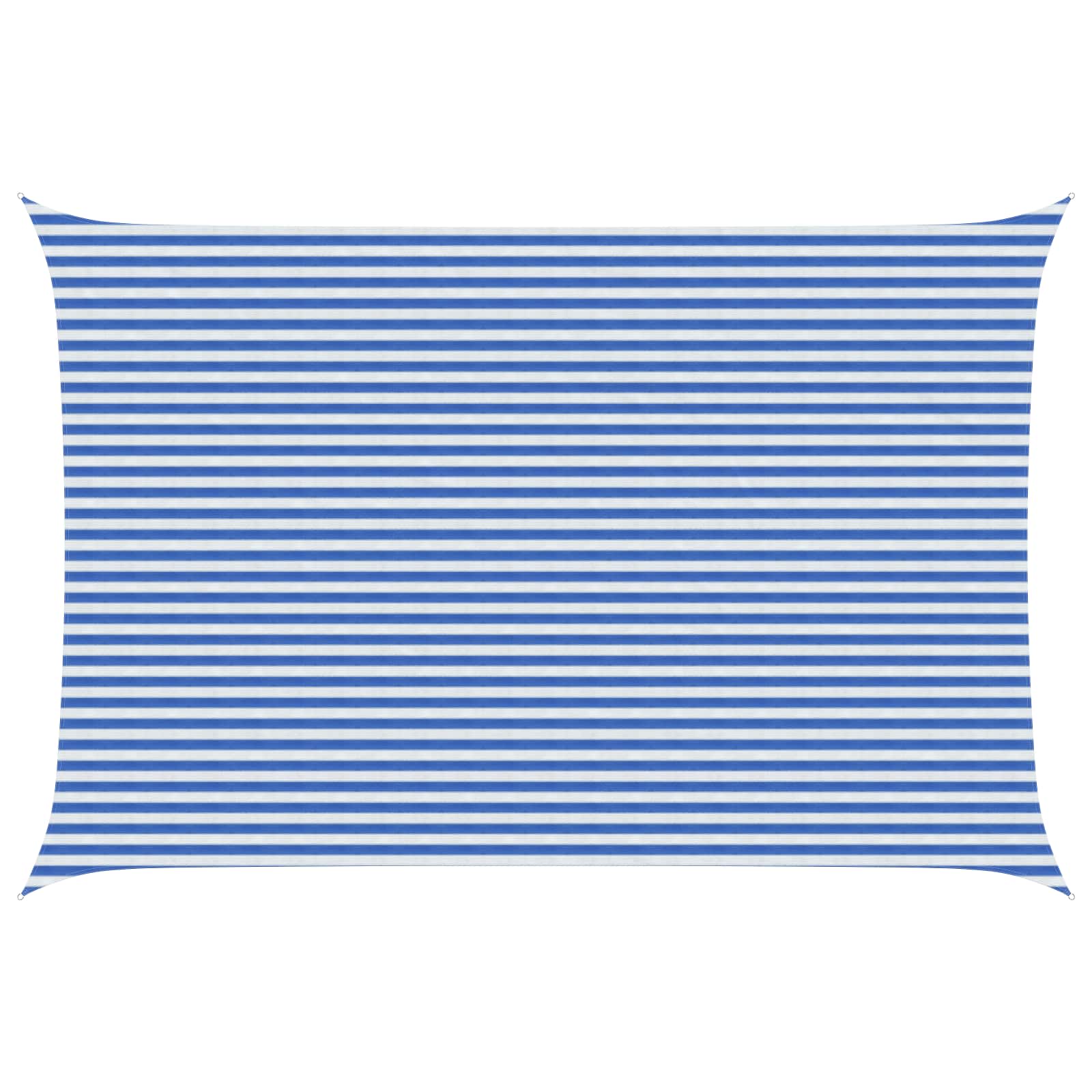 Sonnensegel Blau und Weiß 4 x 6 m HDPE