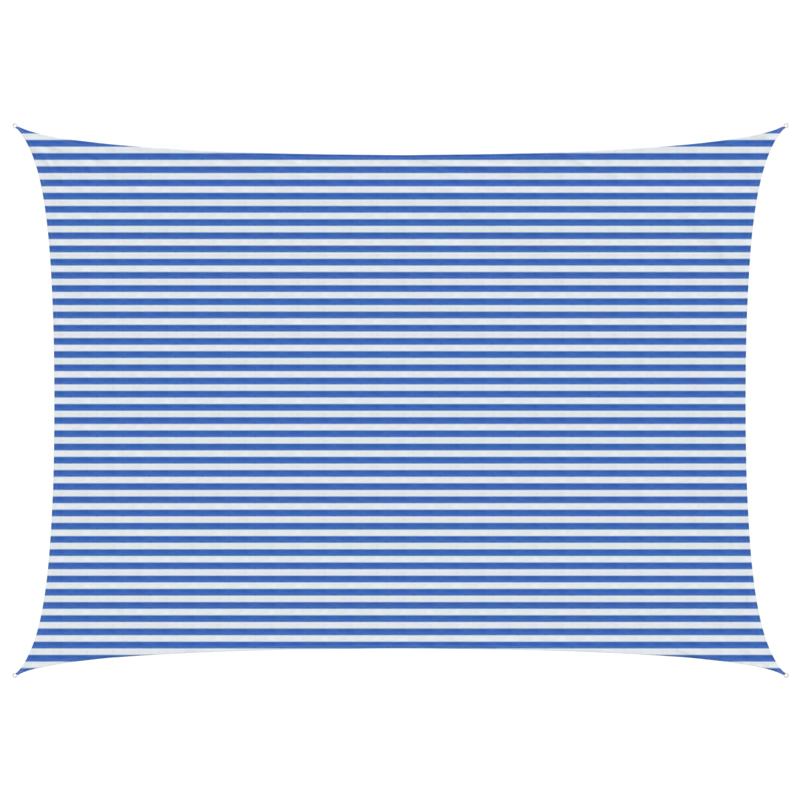 Sonnensegel Blau und Weiß 5 x 6 m HDPE