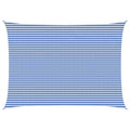 Sonnensegel Blau und Weiß 5 x 8 m HDPE