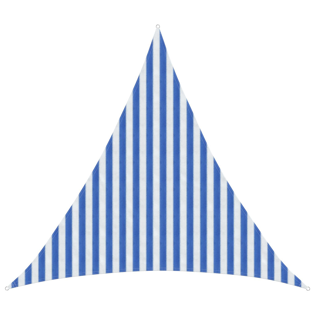 Sonnensegel Blau und Weiß 3 x 3 x 3 m HDPE