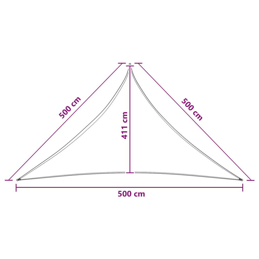 Sonnensegel Blau und Weiß 5 x 5 x 5 m HDPE