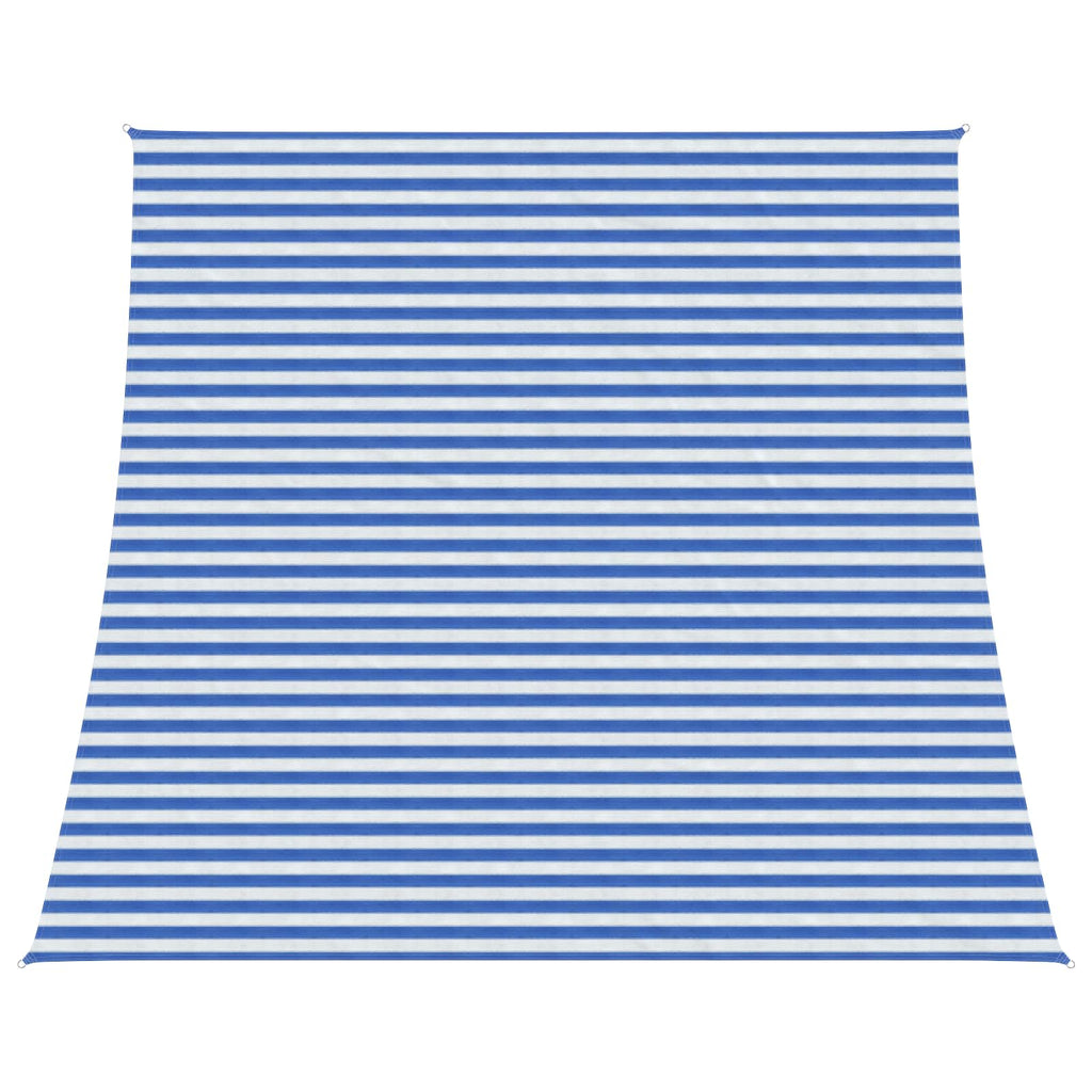 Sonnensegel Blau und Weiß 4 / 5 x 4 m HDPE