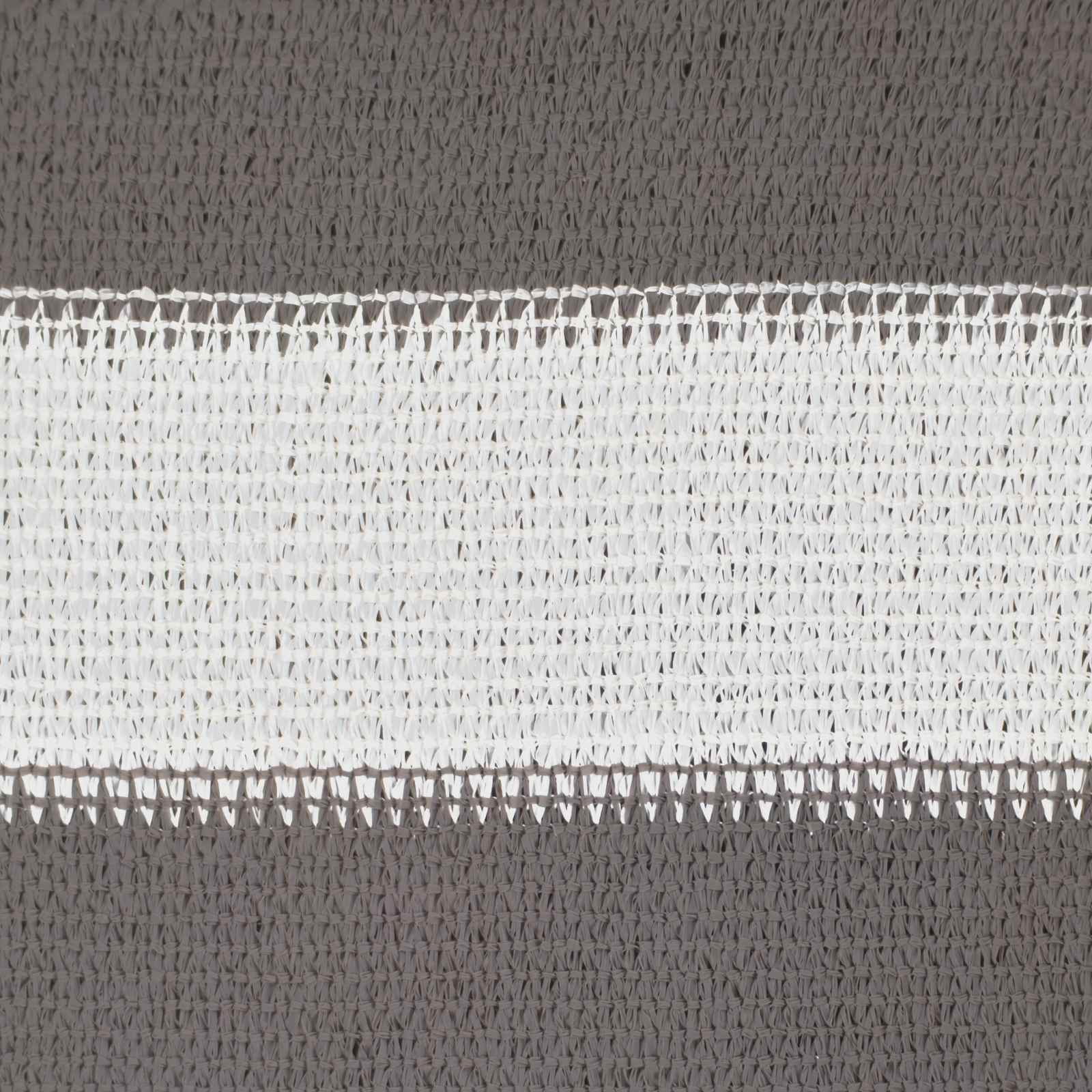 Sonnensegel Hellgrau und Weiß 2 x 5 m HDPE
