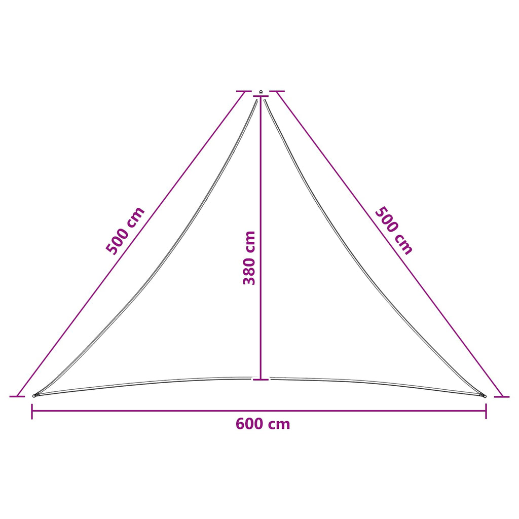 Sonnensegel 5 x 5 x 6 m HDPE