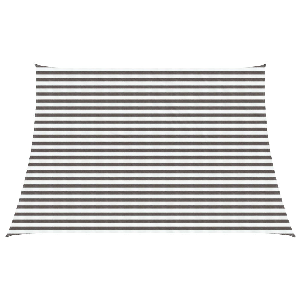 Sonnensegel Hellgrau und Weiß 3 / 4 x 3 m HDPE