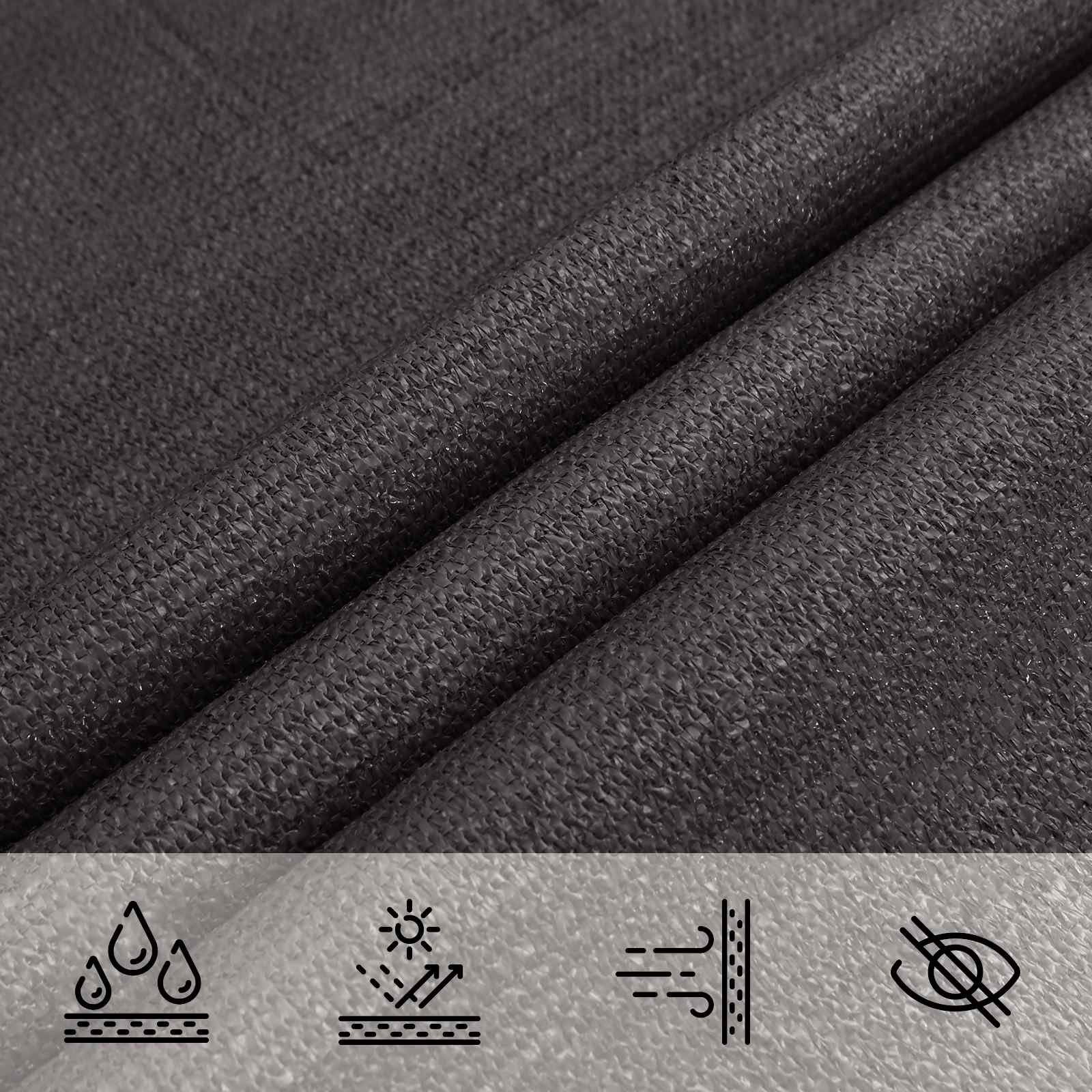 Sonnensegel Anthrazit 2 x 6 m HDPE