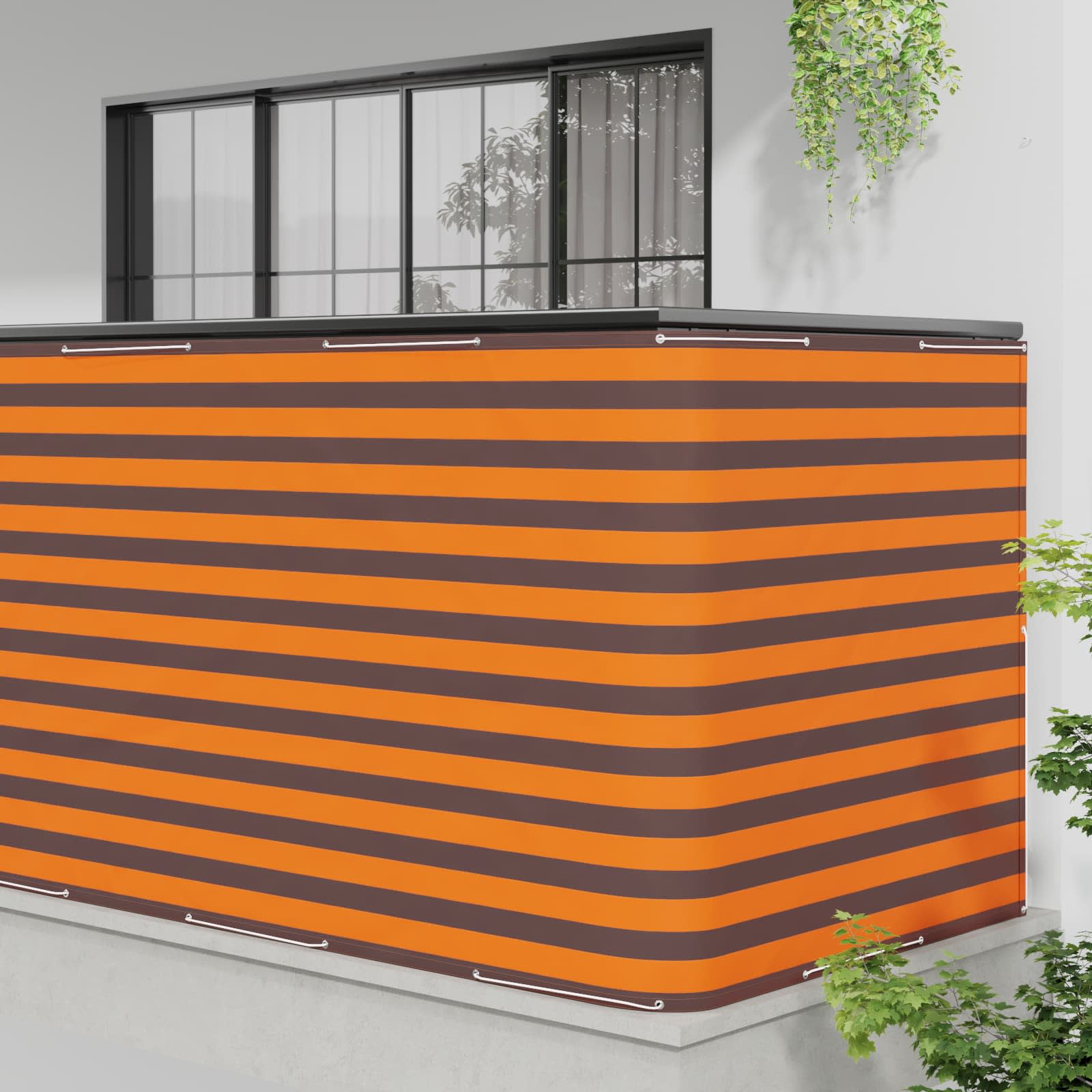 Balkon Sichtschutz 150 x 200 cm Stoff mit PU-Beschichtung