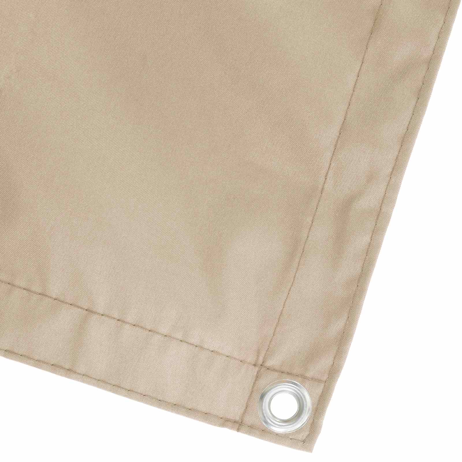 Balkon Sichtschutz 180 x 800 cm Stoff mit PU-Beschichtung Beige