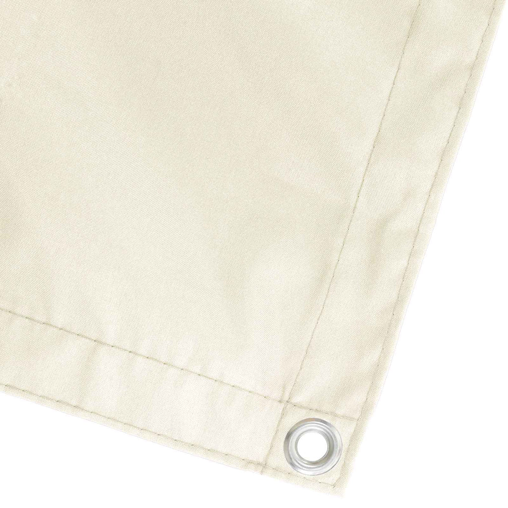 Balkon Sichtschutz 200 x 200 cm Stoff mit PU-Beschichtung Creme