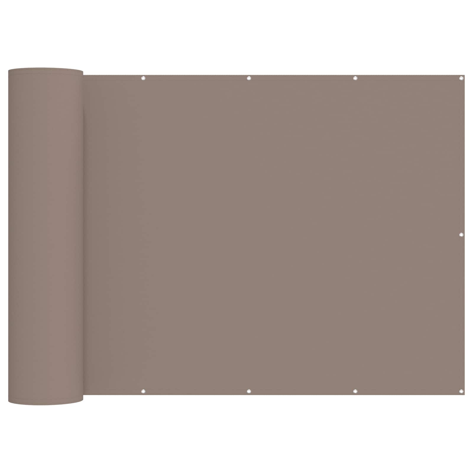 Balkon Sichtschutz 150 x 300 cm Stoff mit PU-Beschichtung Taupe