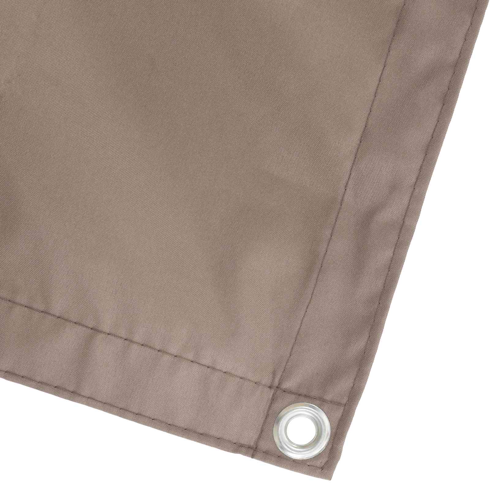 Balkon Sichtschutz 200 x 700 cm Stoff mit PU-Beschichtung Taupe