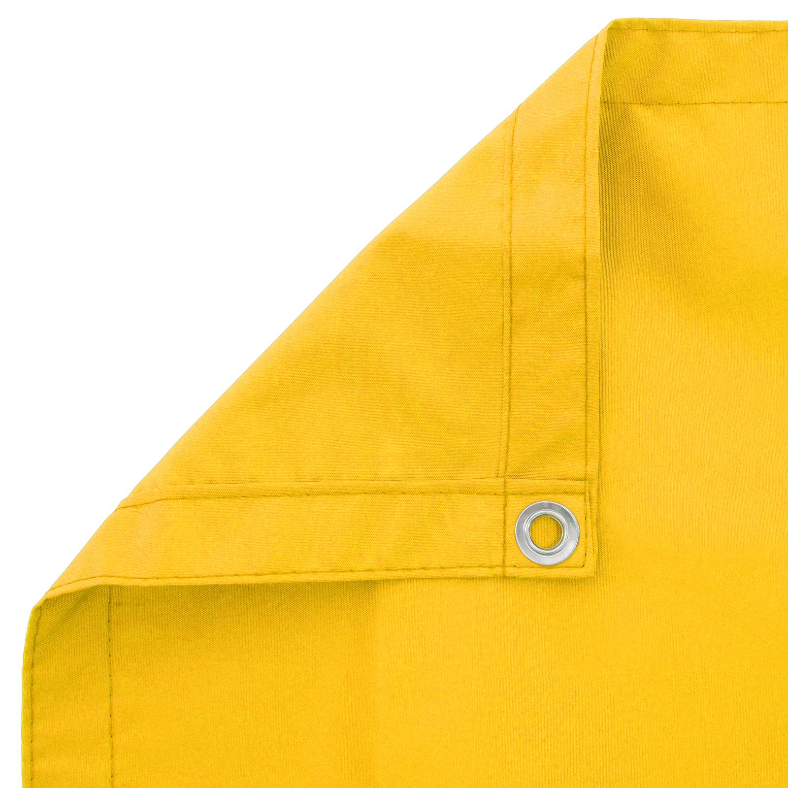 Balkon Sichtschutz 180 x 500 cm Stoff mit PU-Beschichtung Gelb