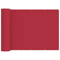 Balkon Sichtschutz 200 x 500 cm Stoff mit PU-Beschichtung Rot