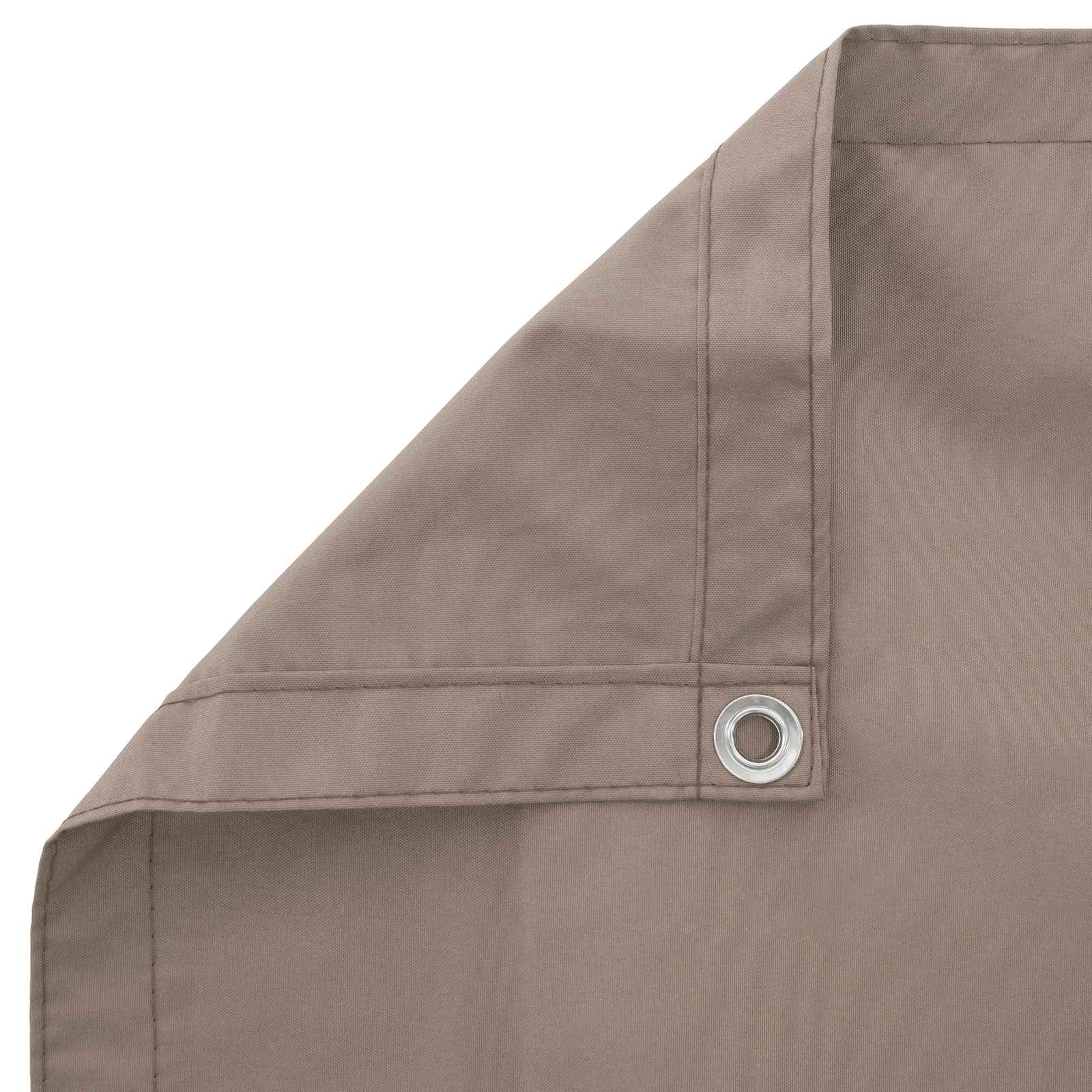 Balkon Sichtschutz 1,8 x 15 m Stoff mit PU-Beschichtung Taupe