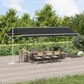 Freistehende Markise Anthrazit 5 x 3 m Polyester