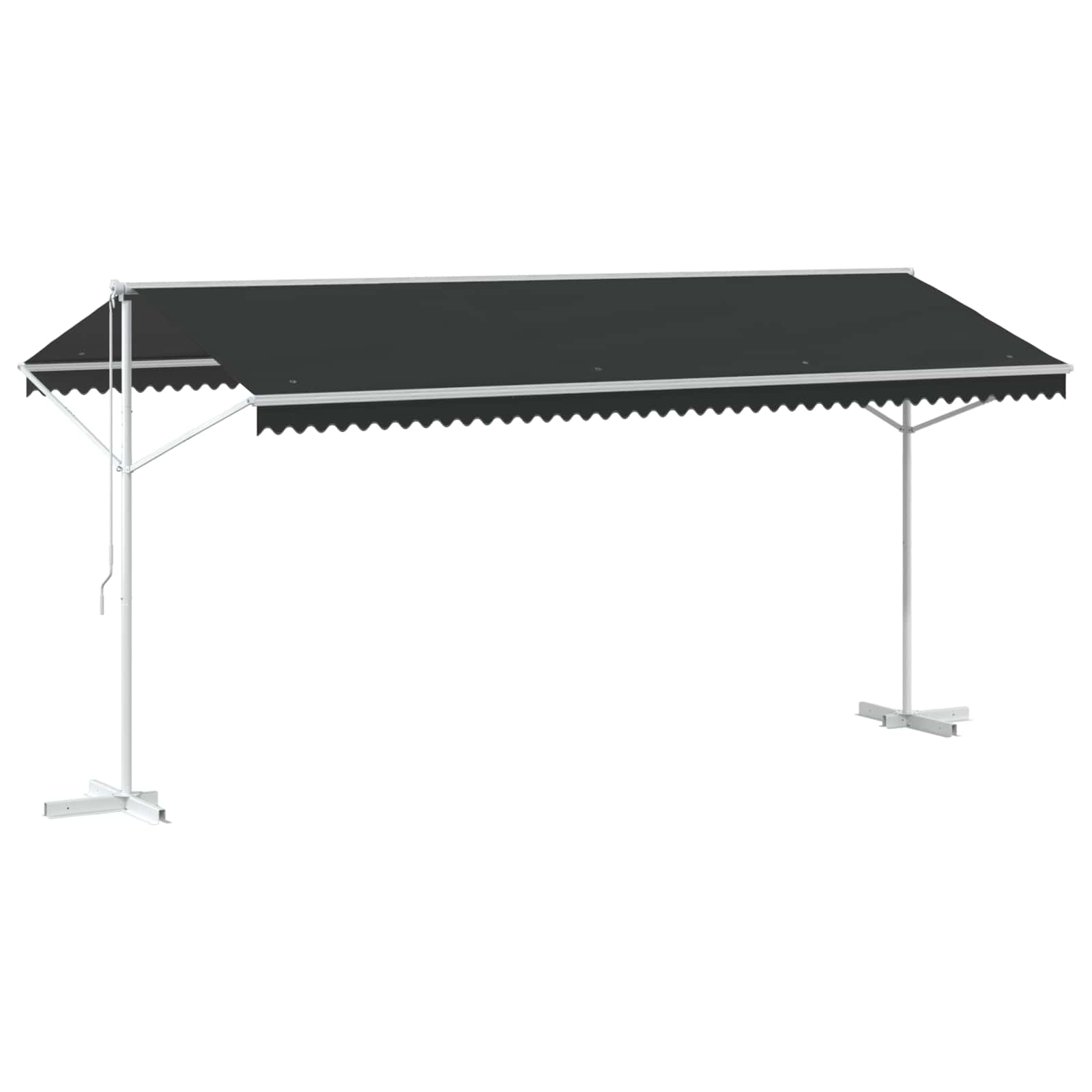 Freistehende Markise Anthrazit 5 x 3 m Polyester