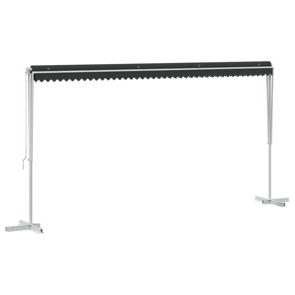Freistehende Markise Anthrazit 5 x 3 m Polyester