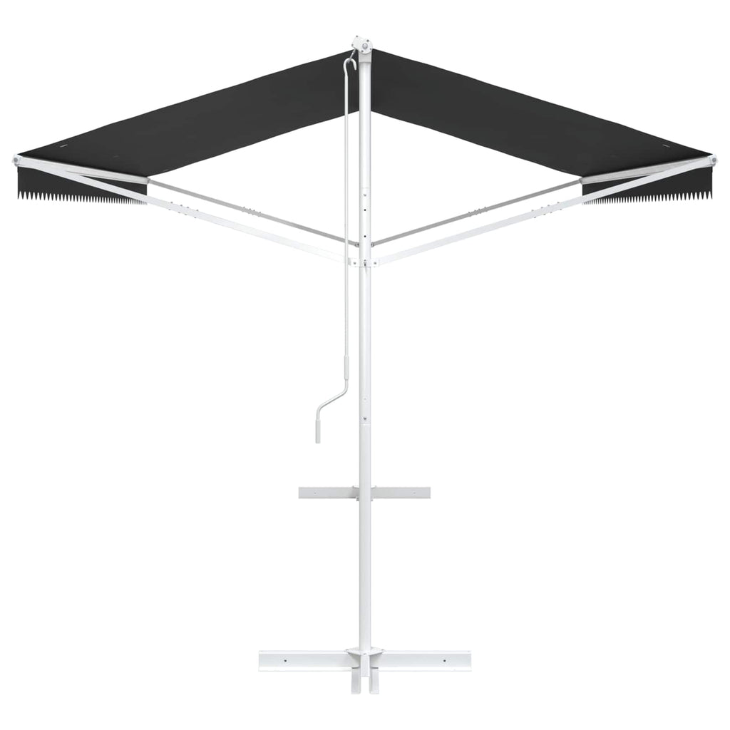 Freistehende Markise Anthrazit 5 x 3 m Polyester