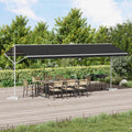 Freistehende Markise Anthrazit 6 x 3 m Polyester