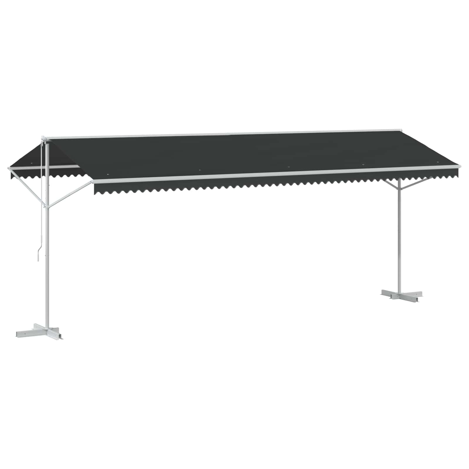 Freistehende Markise Anthrazit 6 x 3 m Polyester