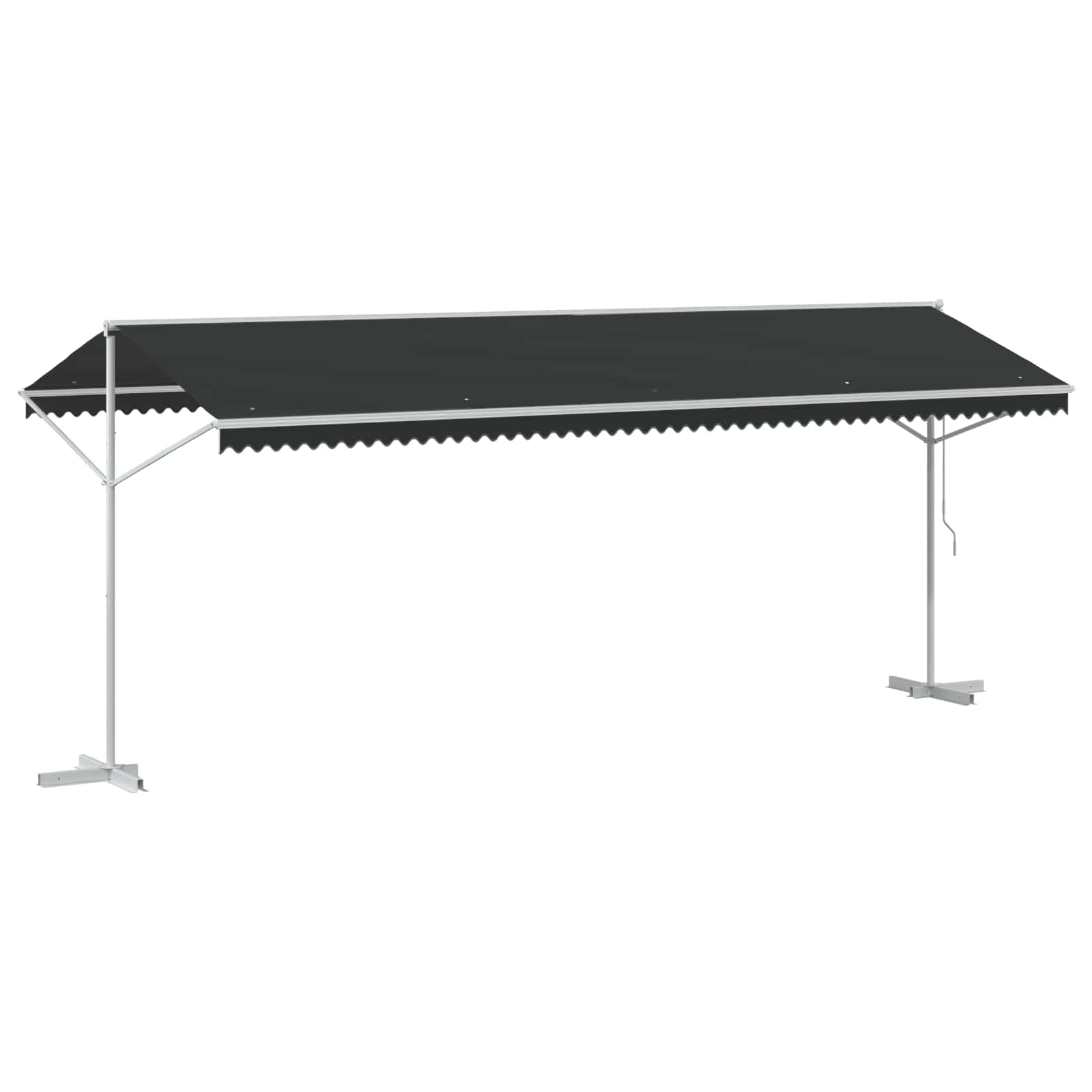 Freistehende Markise Anthrazit 6 x 3 m Polyester
